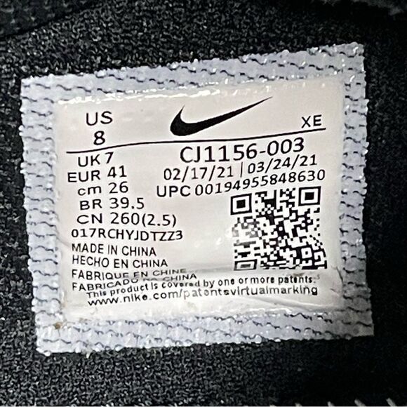 Nike DBreak-Type CJ1156-003 Men's Black & White Waffle Bottom Sneakers Size 8M - Picture 4 of 16